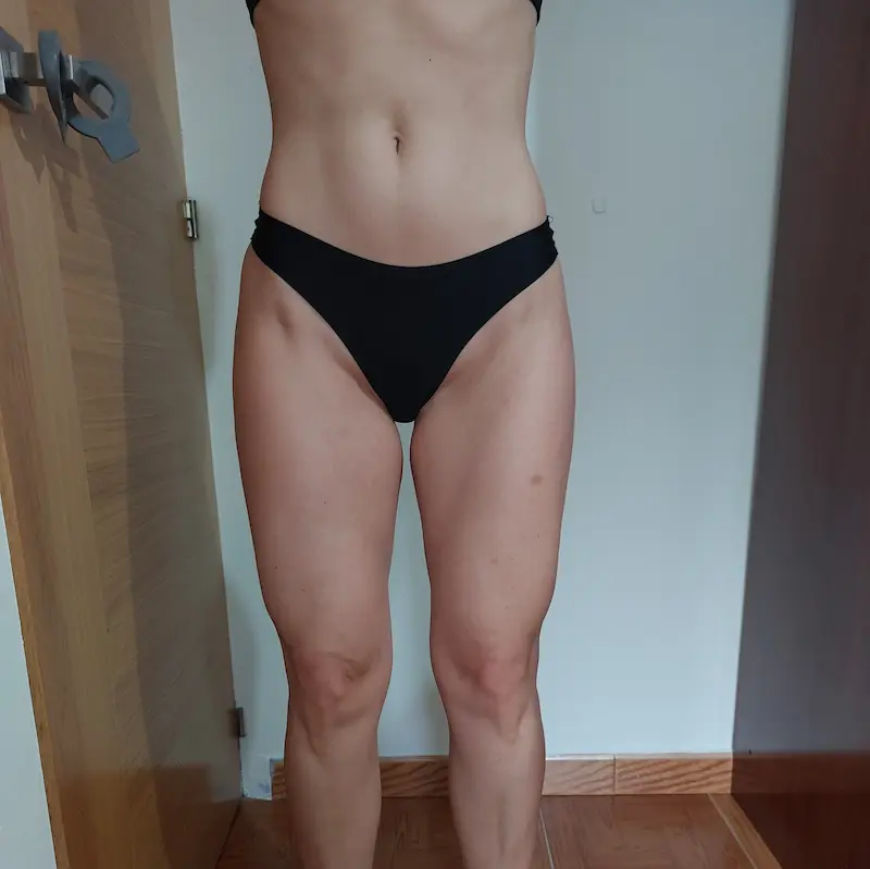 Mujer 3 meses después de empezar su reto de perder 1kg en una semana